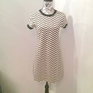 Zara Chevron Print Mini Dress
